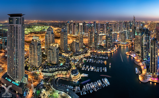 Glittering Dubai Marina