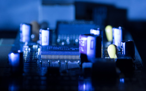 lightpainting macro electronics circuits