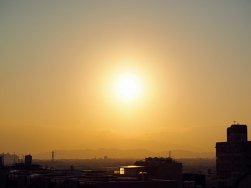 sun rooftop sunrise jan 01 太陽 日出 2015 一月 頂樓 深耕