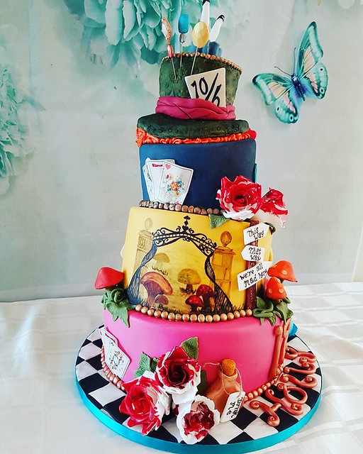Alice in Wonderland Cake by Perin Ghadially of Perin's Occasional Cakes