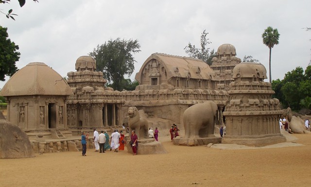 India - Mamallapuram - Five Rathas