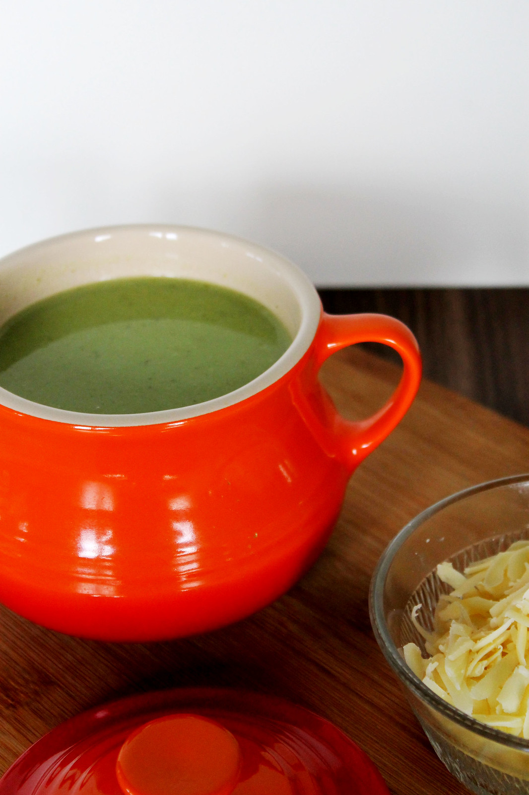 cheesy green soup