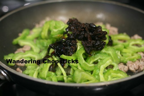 Chinese Bitter Melon Stir-Fry with Ground Pork and Black Bean Sauce 7