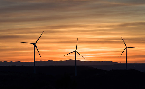 light mill sol atardecer twilight nikon paisaje turbine energia aerogeneradores eolicos d5100