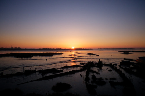 morning light sky sun wet sunrise reflections mud estuary essex wrecks maldon 2011