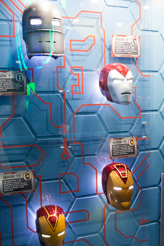 Iron Man Masks at The Marvel Experience in Dallas