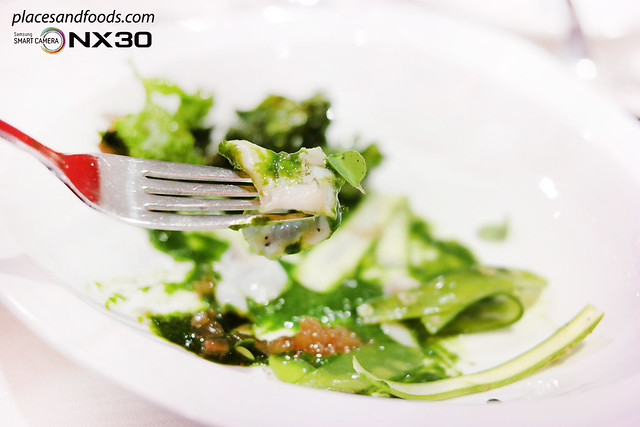 masterchef australia Green Greek Salad with Stir Fry Abalone close up