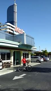 11-mile bike ride to Mel's Diner for breakfast