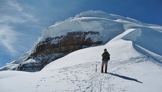 Clare Descending from Cotopaxi