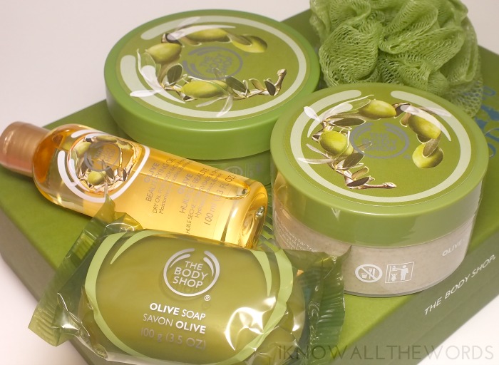 body shop gift sets- olive oil