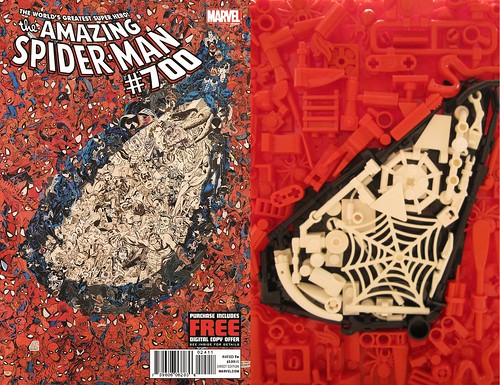 Amazing Spider-Man 700 Comic Bricks! Cover Comparison
