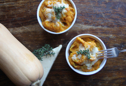 butternut squash mac and cheese with thyme