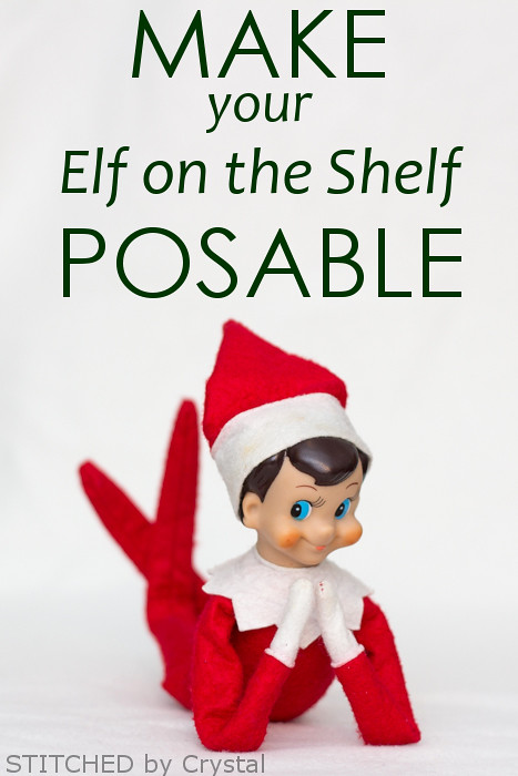 Stitched By Crystal: Tutorial: Add Wire To An Elf On The Shelf