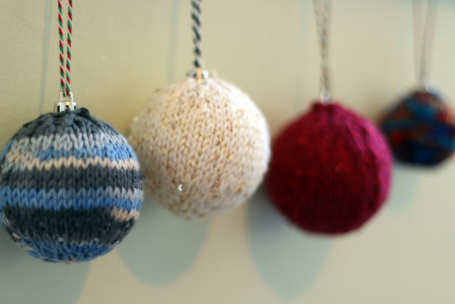 Hand Knitted Baubles