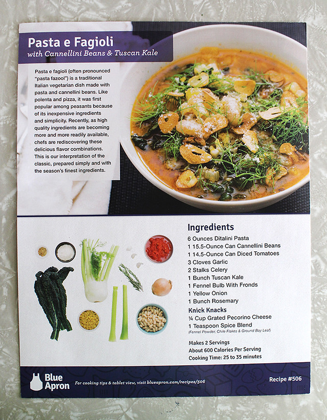Cooking With Blue Apron