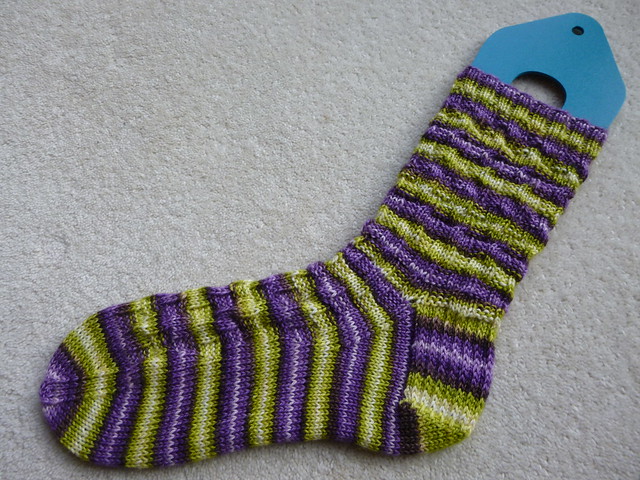 Purple Passion Grille socks WIP (2)