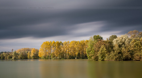 autumn lake france automne lac picardie étang vallée oise aisne bwnd110 ballastière vendeuil brissay choigny