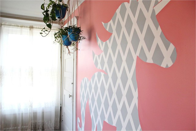 DIY Geometric Unicorn Wall