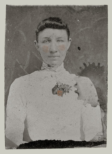 Tintype portrait of woman