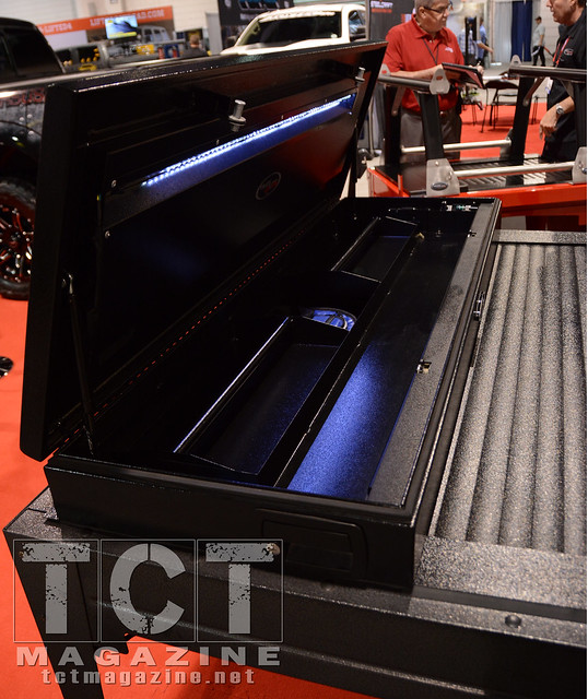 SEMA 2014 TruckCovers Roll Up with Tool Box