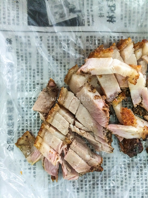 Sandakan Kim Fung Market roasted pork