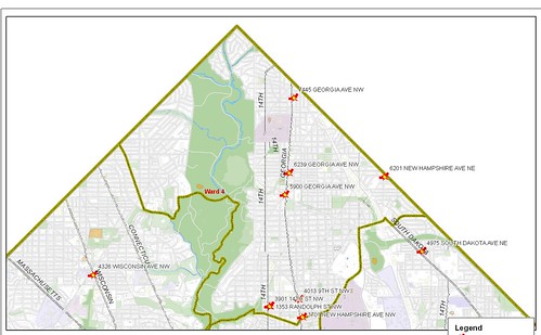 DC Ward 4 map