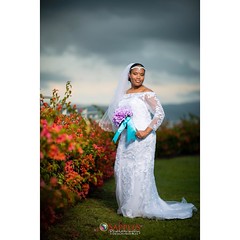 Wedding Wednesday! One of my most engaging brides ever!!! The beautiful Lexi strikes another pose while we smiled at the full rain clouds that cooled the day just right! #weddingwednesday #brideonpoint #blackbride #lovewhatido #destinationweddingphotograp