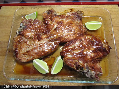 ©Pork chops in Mexican Adobo