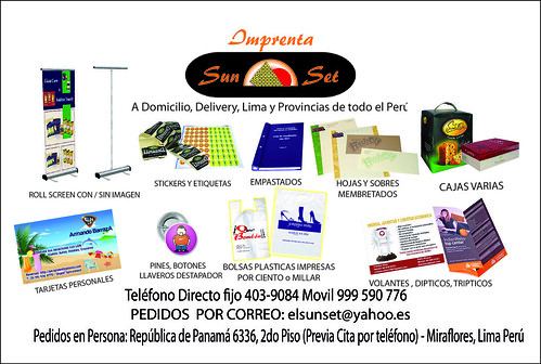 Imprenta a domicilio delivery Lima Peru 2014