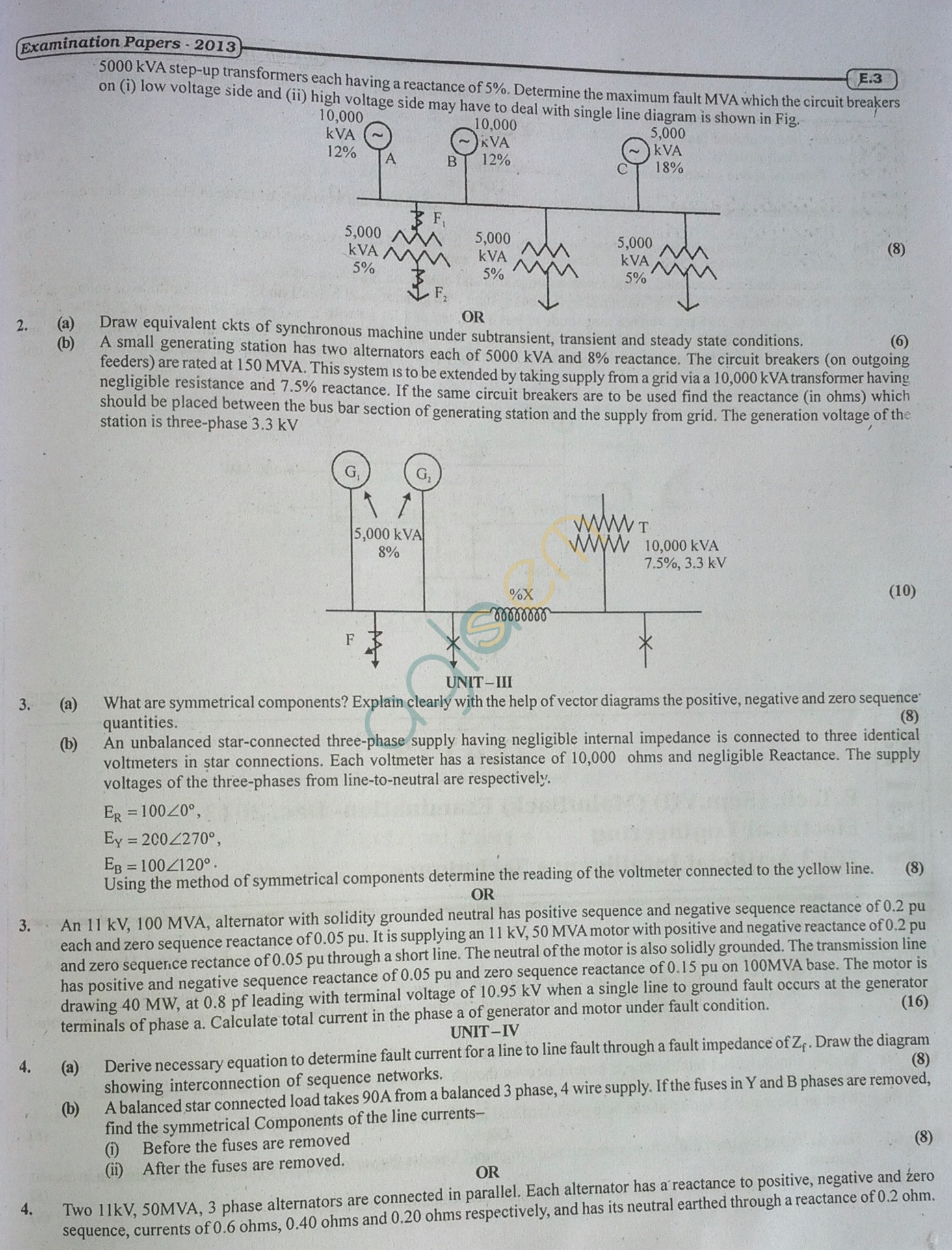 RTU: Question Papers 2013 - 7 Semester - EE - 7E4172