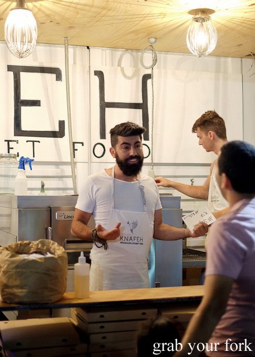 Bearded men at Knafeh, North Strathfield