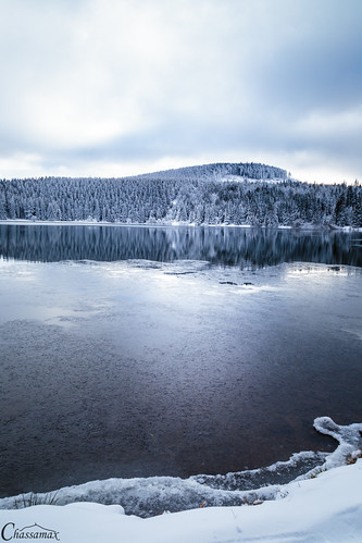 winter lake snow france cold tree canon landscape snowy hiver lac monochromatic neige paysage froid auvergne sapin 6d greatphotographer enneigé monochromatique servière serviere lacservière chassamax