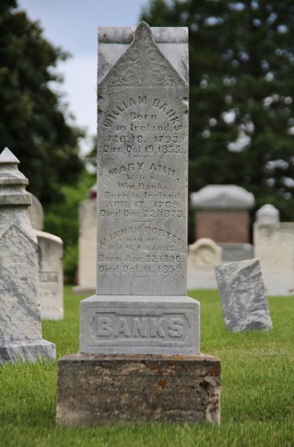 monument scott knoxville headstone tombstone iowa gravestone banks footstone 2016 breckenridgecemetery