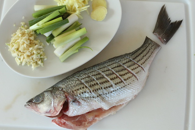 Red Cooked Fish mise en place