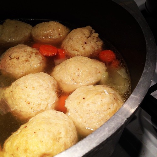 Matzah ball soup to cure what ails you!  #365imperfect #dinner #soup