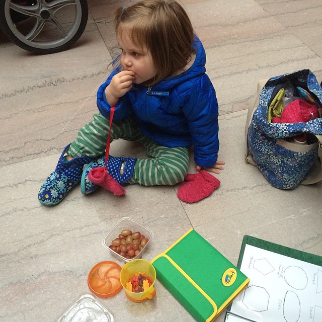 Snack time at Union Station. #winterbreak2014