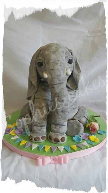 Baby Elephant Themed Cake by Sophies cakes