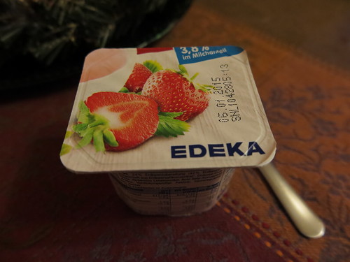 Erdbeer-Joghurt als Nachtisch