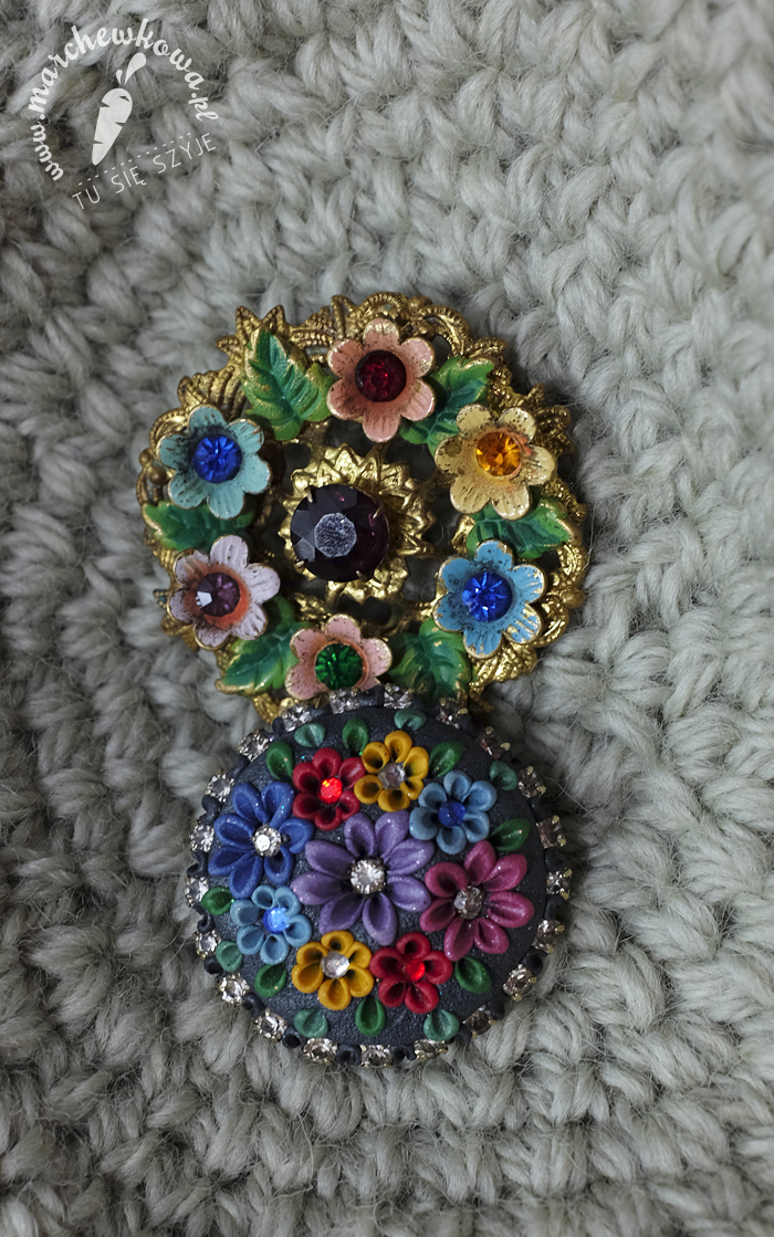 50s (top) and modern brooches