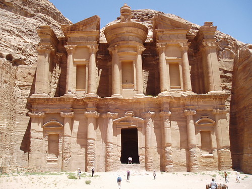 architecture facade ancient petra jordan classical antiquity nabatean