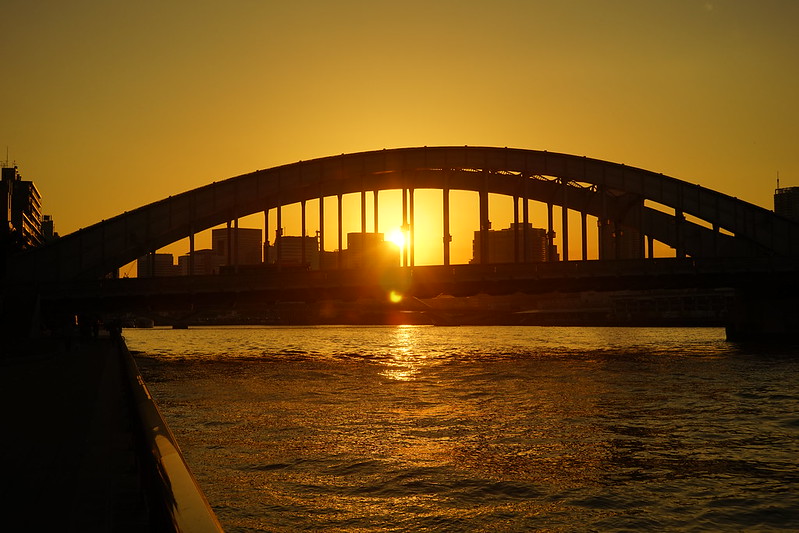 勝鬨橋にて夕景