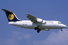 Lufthansa AVRO RJ-85 D-AVRO BCN 14/04/1995