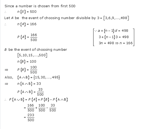 RD-Sharma-class-11 Solutions-Chapter-33-Probability-Ex-33.4-Q-10