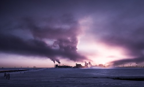winter alaska clouds sunrise fuji arctic oilfield prudhoebay fujix100s