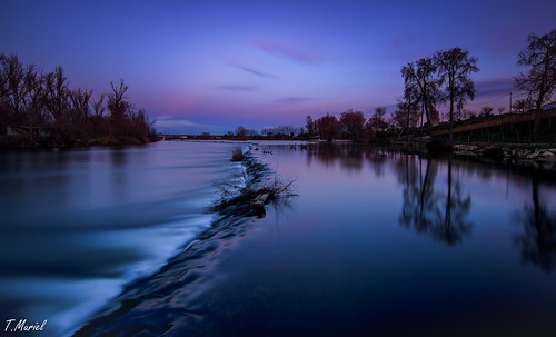 longexposure blue sunset water azul river nikon colours colores tokina nd ndfilter horaazul d5100