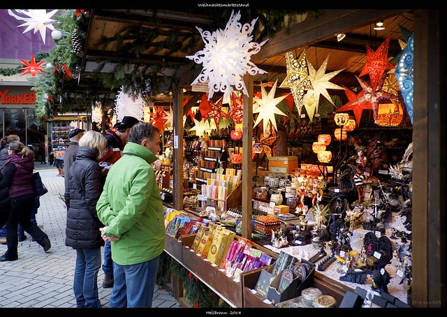 Christmas market stand