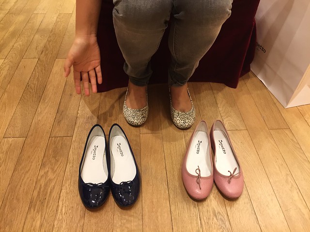 Choosing which shoes, Repetto