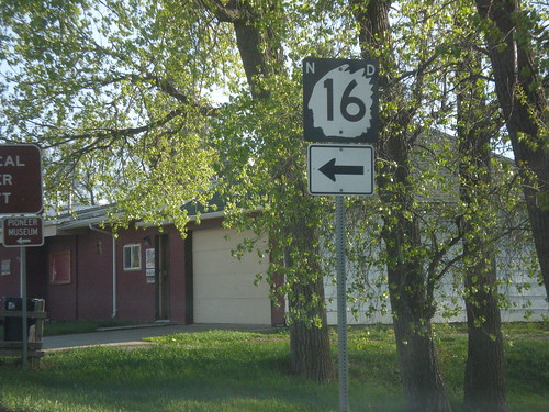 beach sign northdakota intersection shield nd16