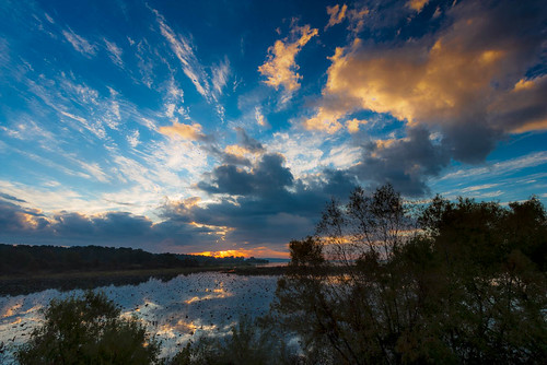 sky water clouds sunrise texas unitedstates tx lakes easttexas lakesamrayburn broaddus