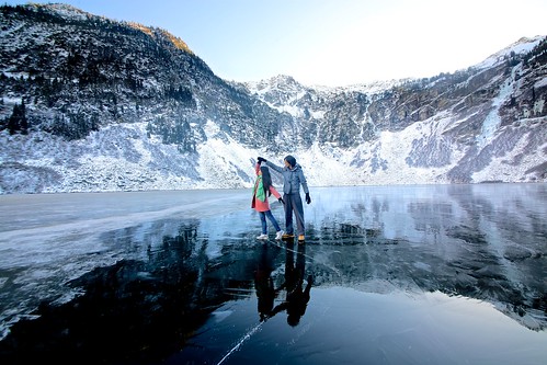 travel reflection ice landscape dance dancing outdoor frozenlake rainylake northcascadenationalpark